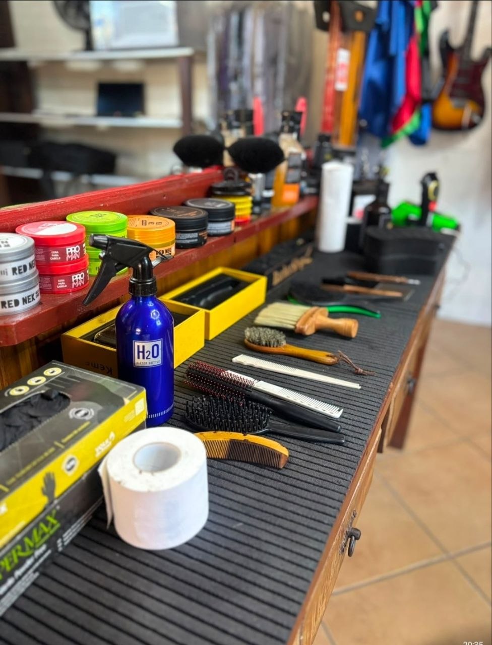 Ambiente da barbearia