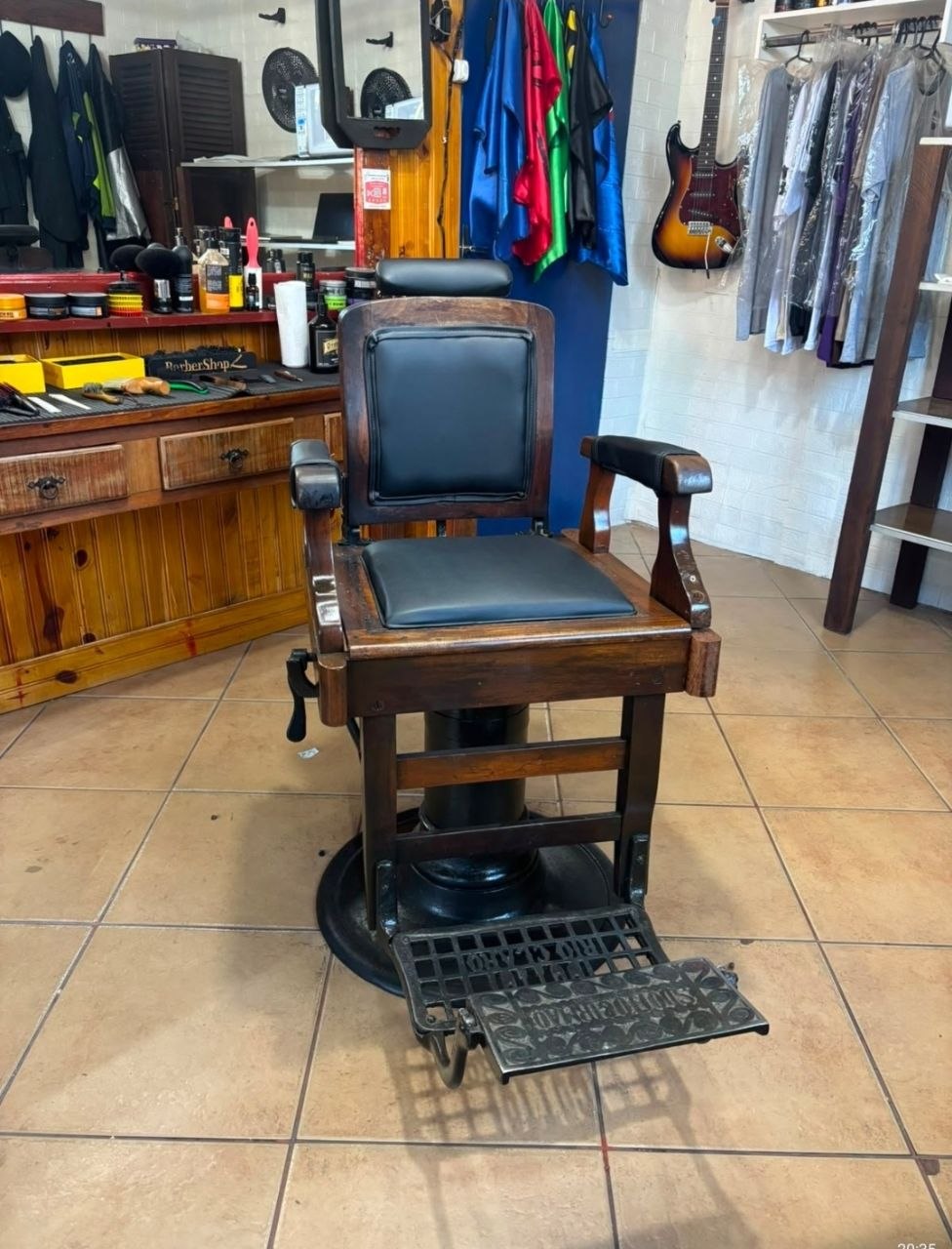 Detalhe da barbearia